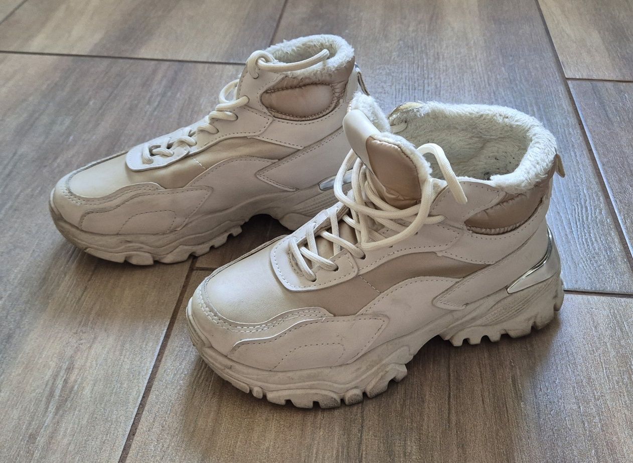 Buty zimowe ocieplane dla dziewczynki DeeZee r. 33. Stan idealny