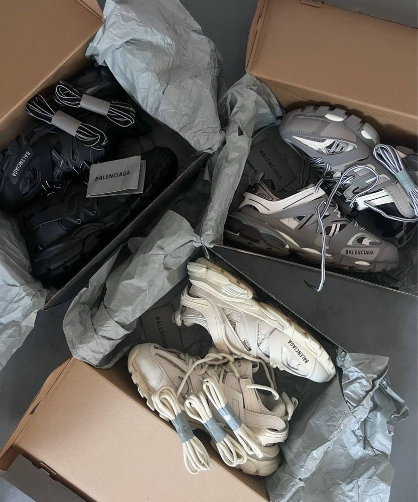 БЕЗ ПЕРЕДОПЛАТ‼️ +3 кольори Жіночі кросівки Balenciaga Track Beige