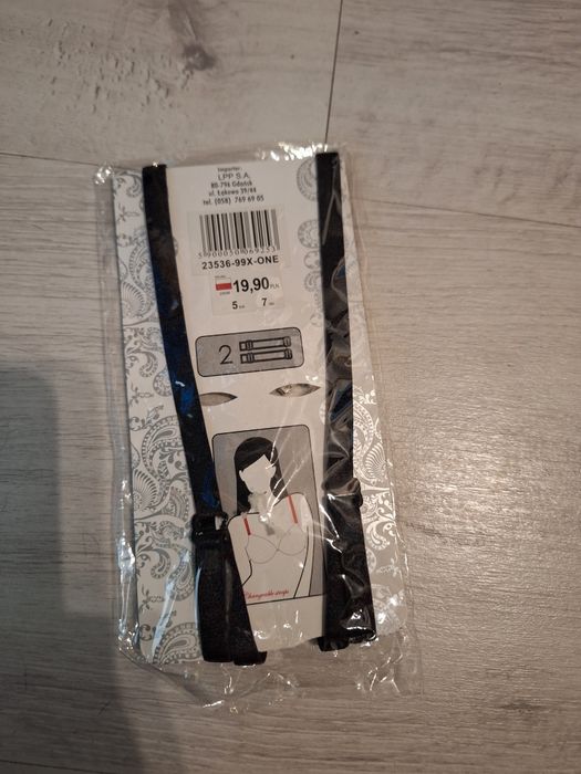 Wymienne ramiączka do stanika serce krzyżujące na plecach biżuteria