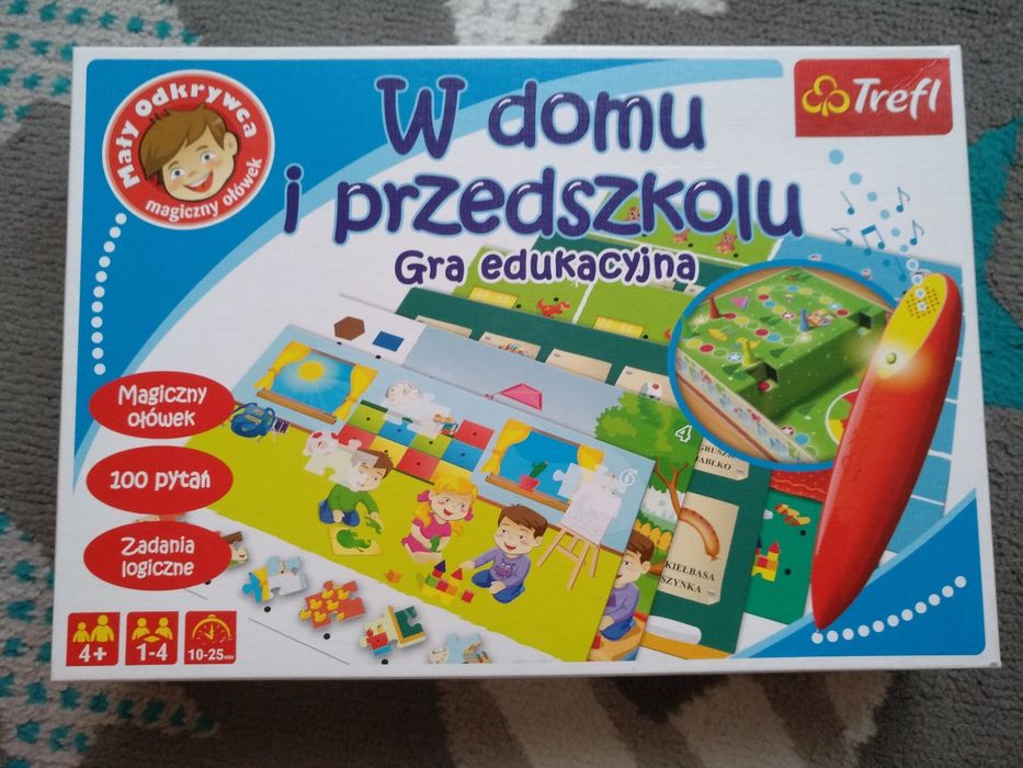 Gra edukacyjna W domu i przedszkolu jak nowa Trefl