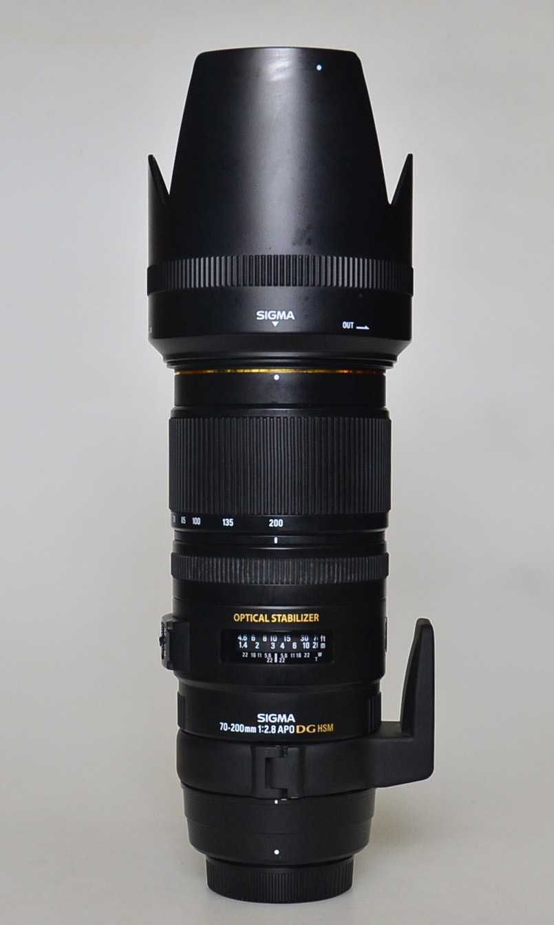 Obiektyw Sigma Nikon F 70-200mm F2.8 APO EX DG OS HSM + filtr UV Hoya
