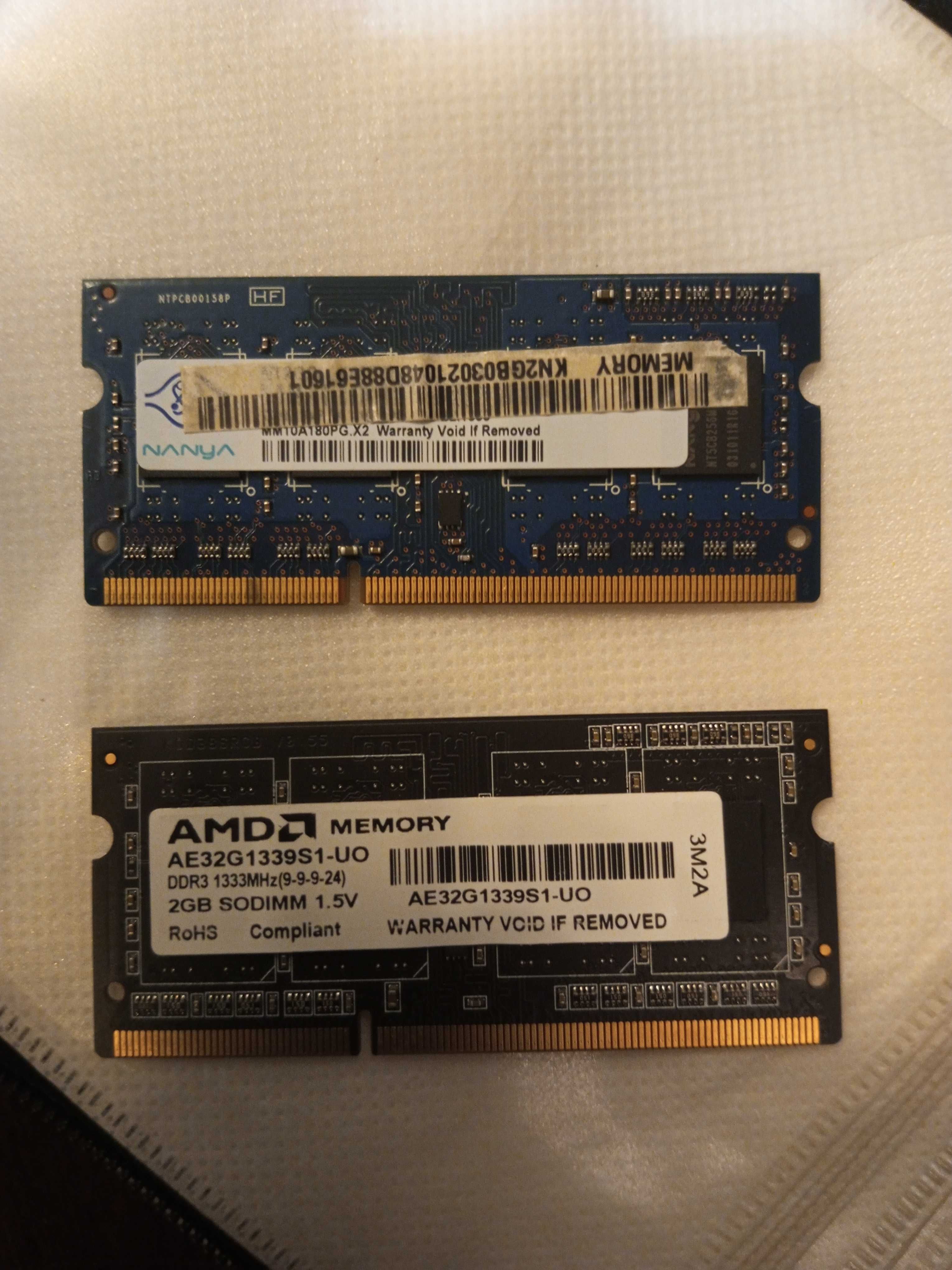 Память для ноутбука DDR3 2GB