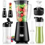 Blender Kielichowy 3w1 ZESTAW do Smoothie + Wkłady Chlodzące!