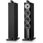 Kultowe dwa głośniki podłogowe Bowers & Wilkins 702 S3 black glass