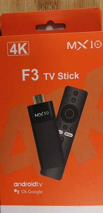 TV Stick MX10 F3 4K nowy Android SMART TV