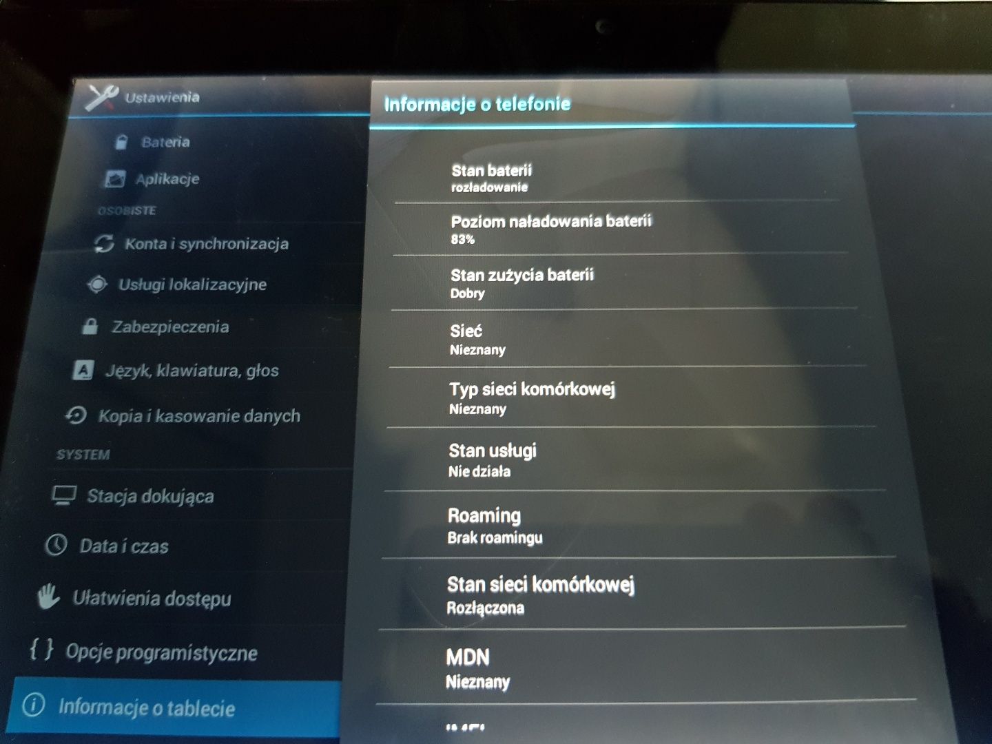 Tablet Sony Tablet S