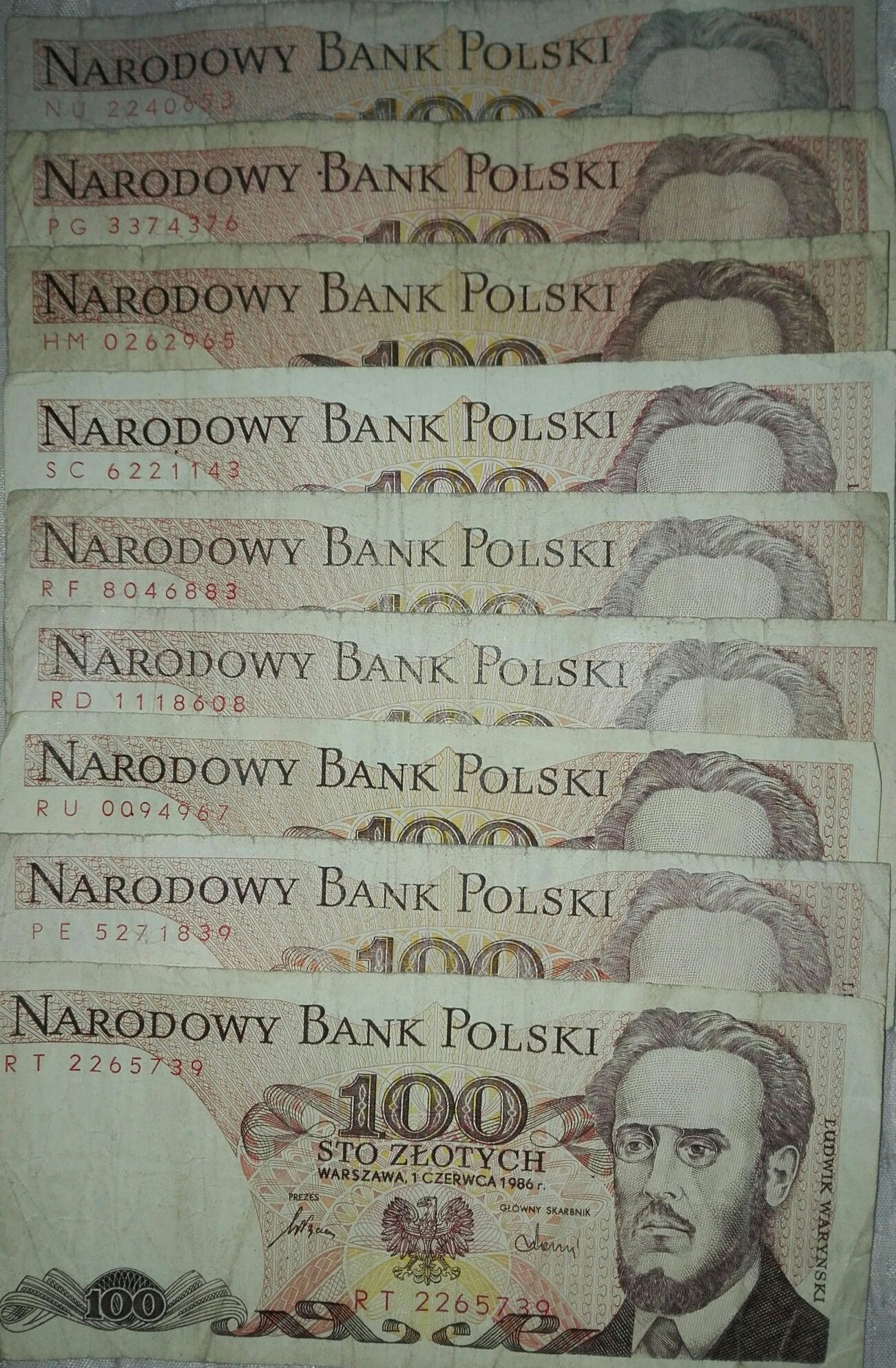 Banknoty PRL różne nominały