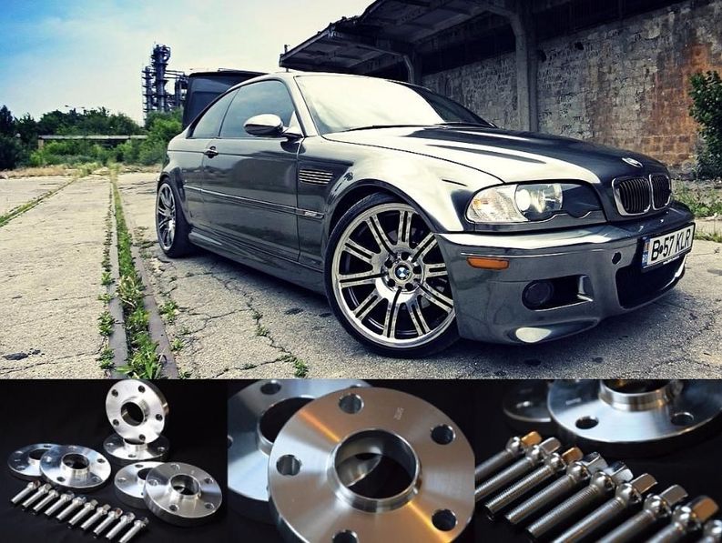 DYSTANSE 40mm+śruby DO BMW E36 E46 E60 E90 E91 - Poszerzające oś