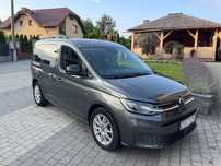 Volkswagen Caddy 1.5 TSI, DSG, 5-osob. salon Polska, serwis ASO, hak, lampy led, fv 23%