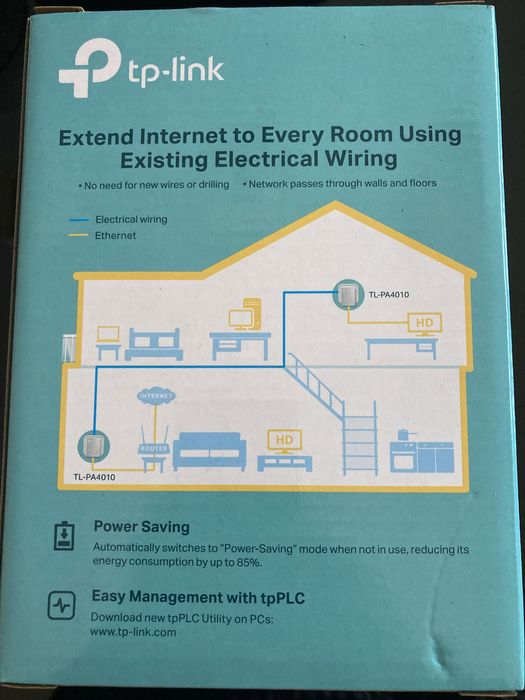 TP-LINK TL-PA4010 KIT Powerline Adapter Starter Kit