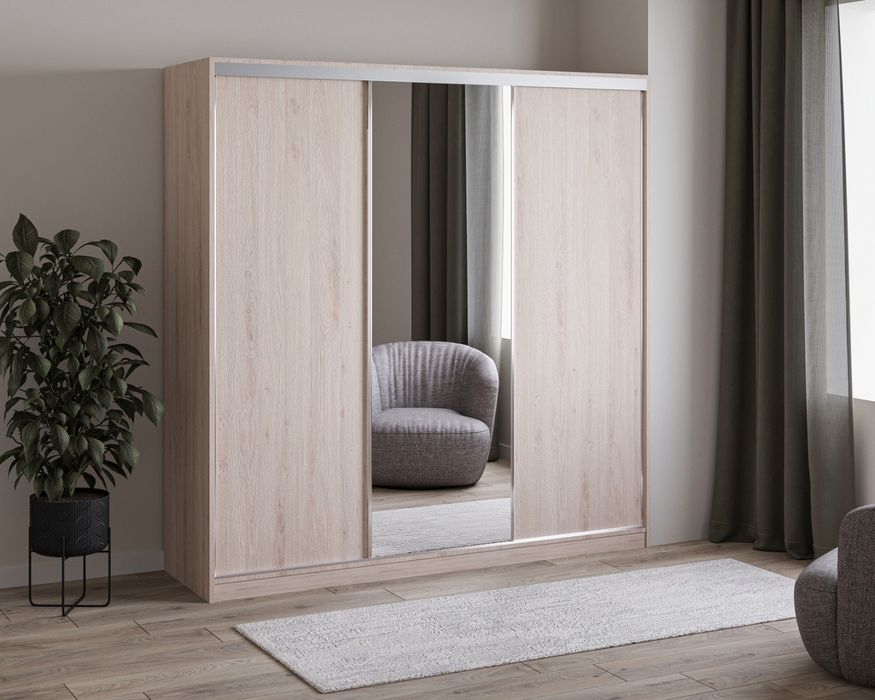 Duża szafa 3-drzwiowa 200 cm elegancka PROMOCJA