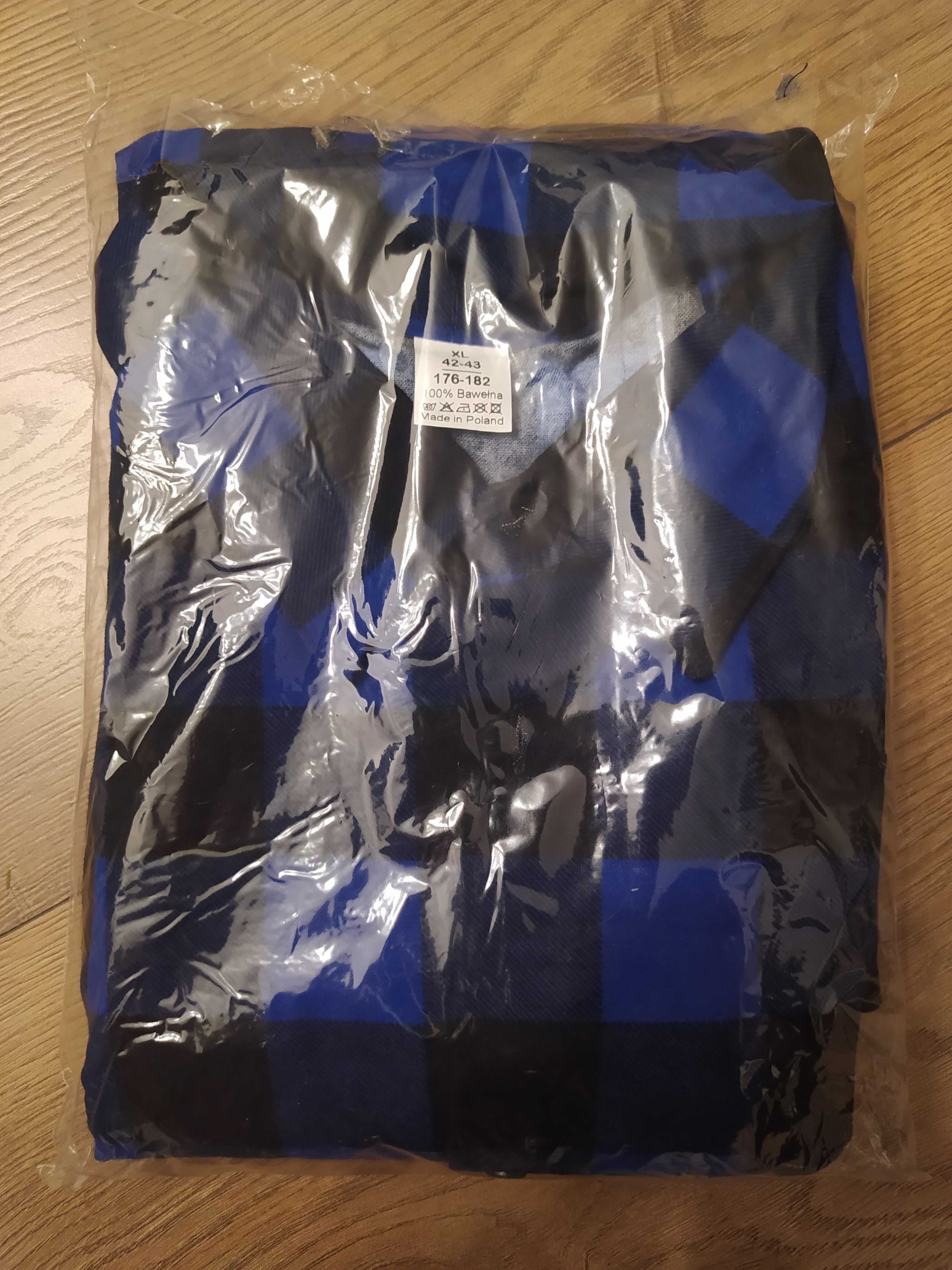 Koszula robocza w kratę | 100% bawełna | XL | 42-43 | 176-182