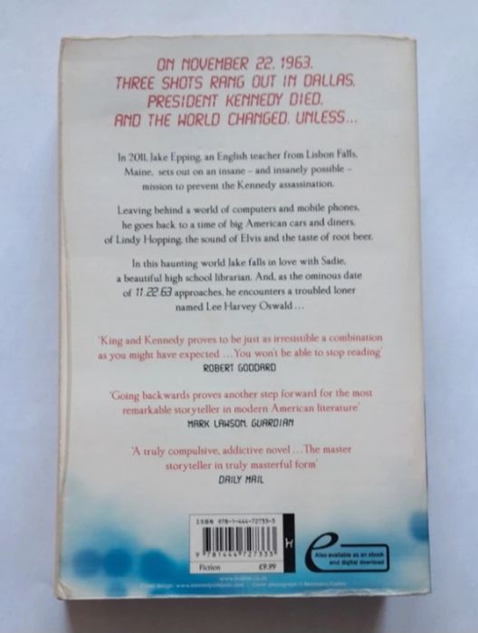 Livro Stephen King, 11.22.63 (em inglês)