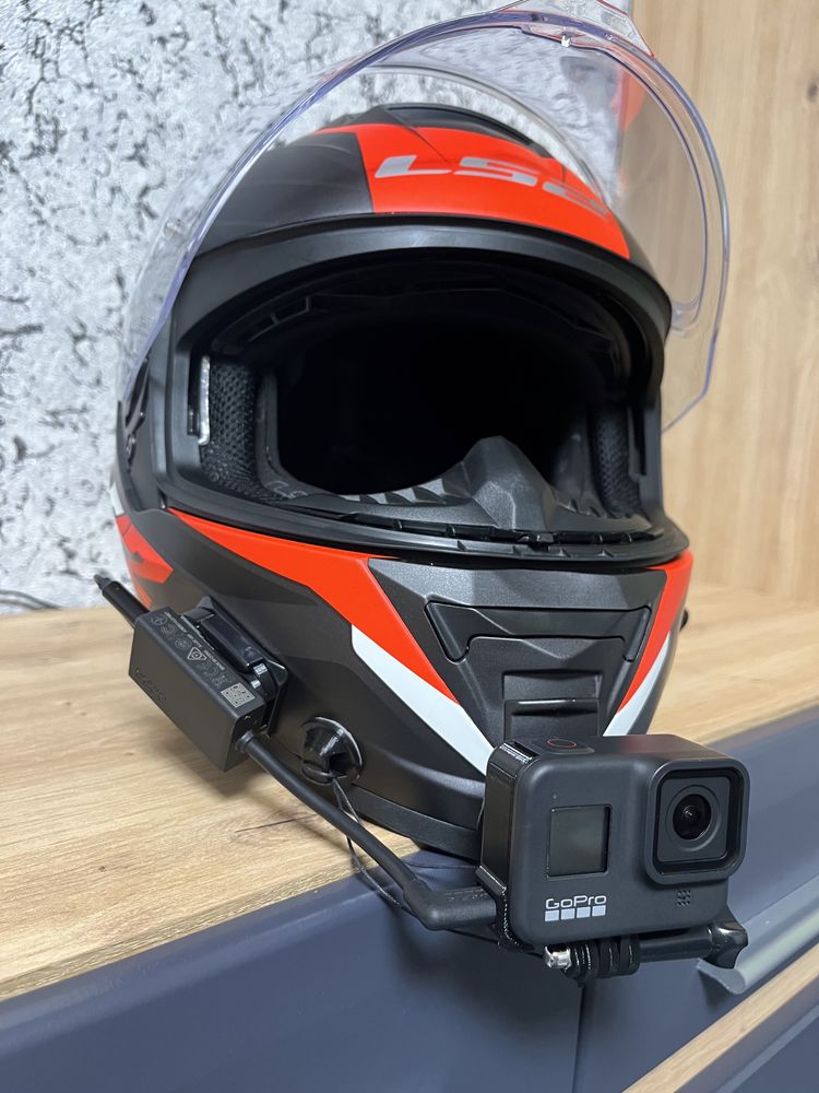 Кріплення GoPro гопро для мотошолому HJC, LS2, Shoei, AGV та інші