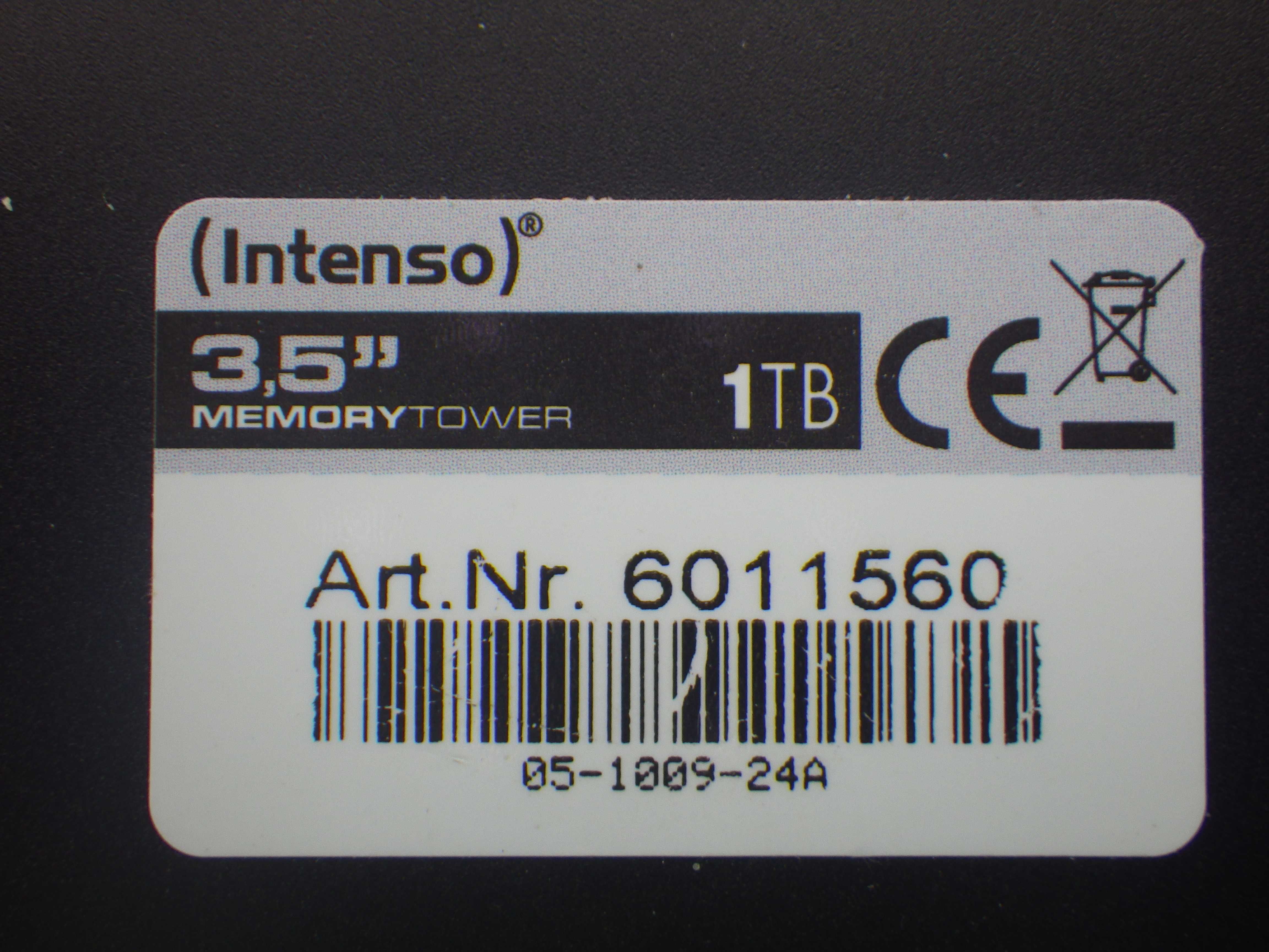 Жёсткий диск Intenso Memory Tower 1TB 7200rpm 8MB 6011560 3.5 USB 2.0