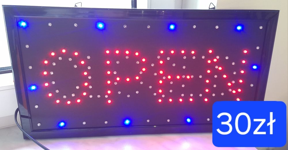 Tabliczka led open/closed