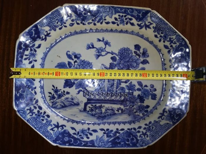 Travessa Porcelana China Azul Sec. XVIII