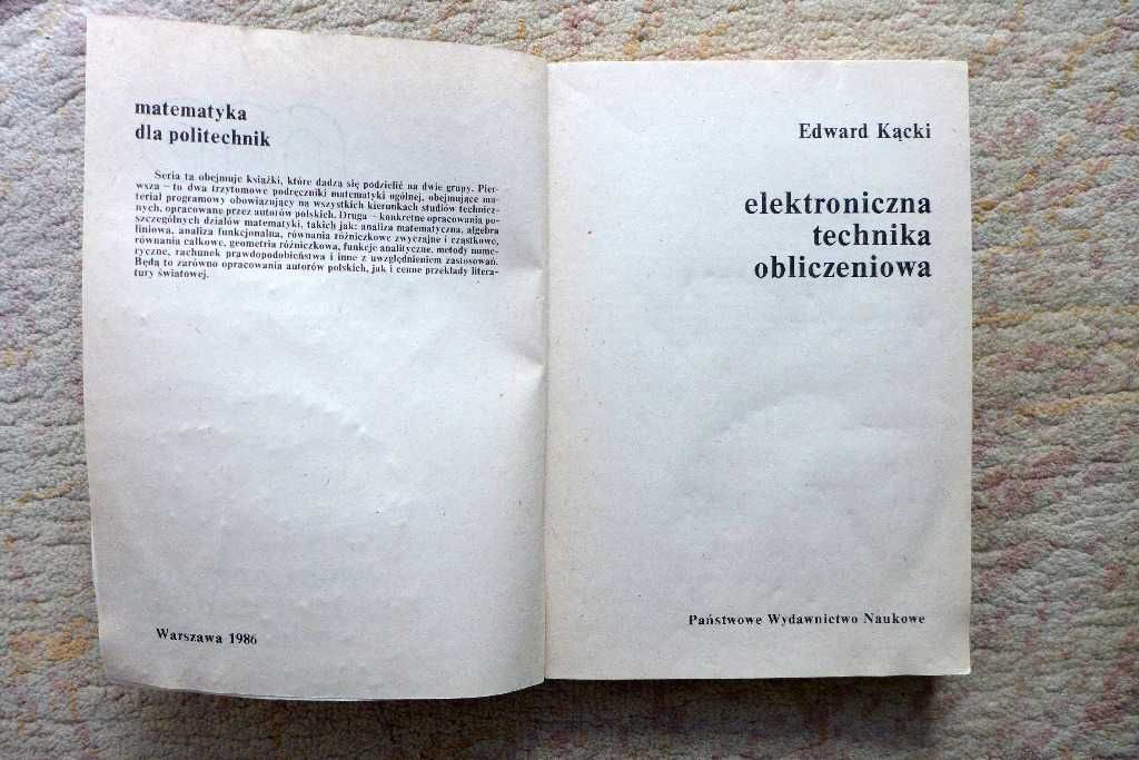 Książka elektroniczna technika obliczeniowa Kącki