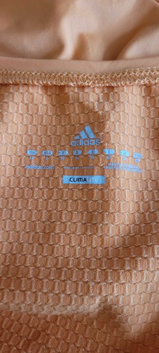 Pomarańczowa damska koszulka sportowa Adidas, rozM