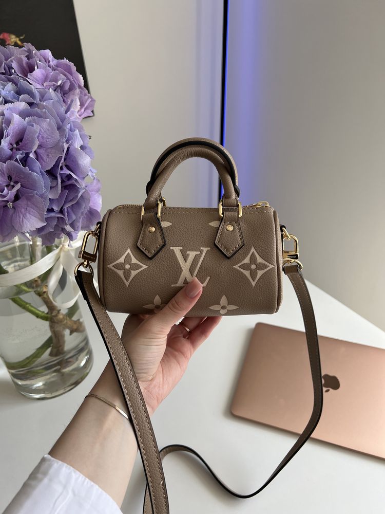 Сумочка LV Louis Vuitton Speedy Nano mini Луи Виттон премиум