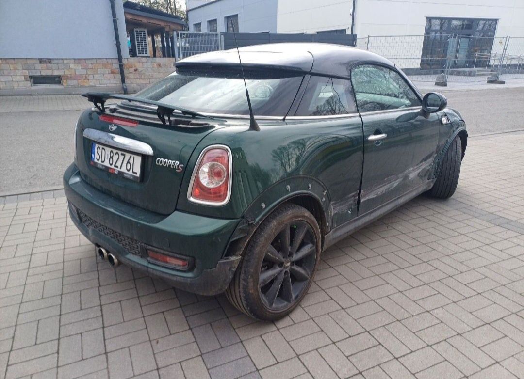 Okazja Mini Cooper S Cupe Delikatnie uszkodzony Serwis Automat Opłaty