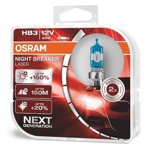 Lâmpadas Osram HB3 Night Breaker Laser