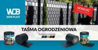 Taśma Ogrodzeniowa 19 CM X 35 M+20 klipsów gratis-6 kolorów WDB Plast