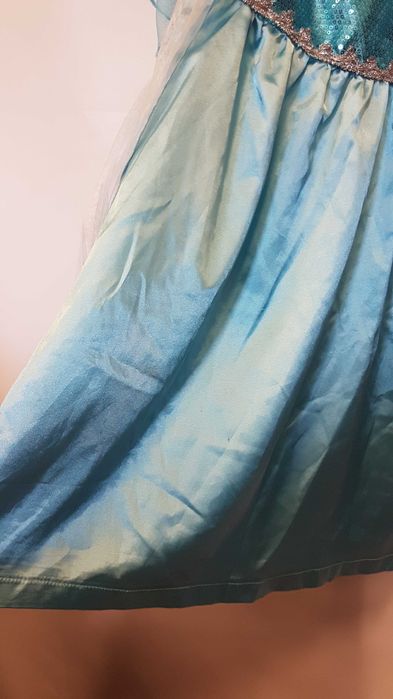 Sukienka przebranie Elsa Kraina Lodu rozmiar 120 cm. GP108