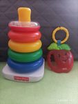 Fisher Price piramida i gryzak-grzechotka