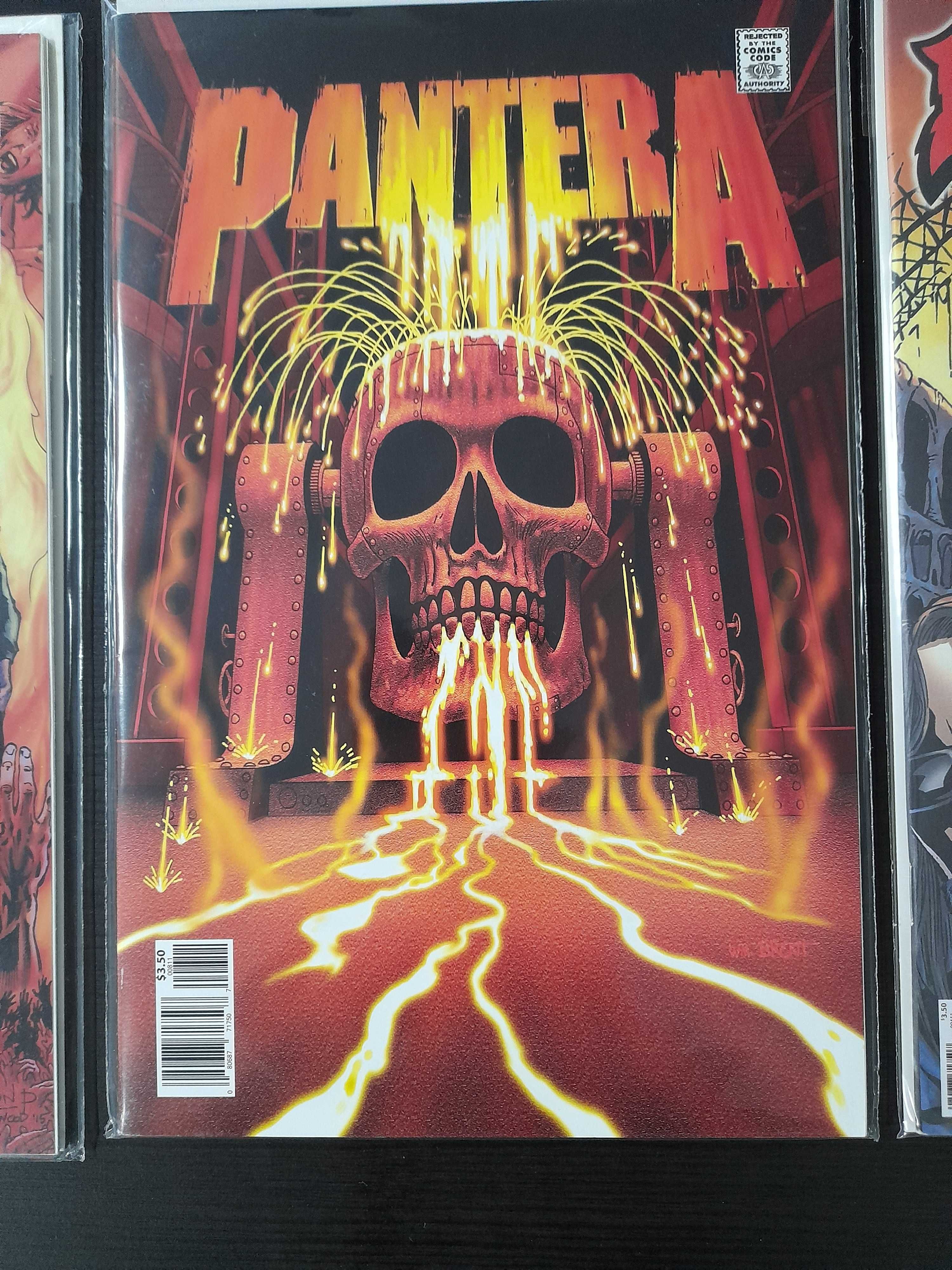 3 Heavy metal comic books BD Iron Maiden Pantera Exodus