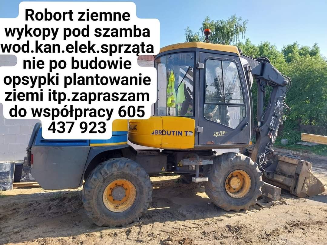 KOPARKA wynajem roboty ziemne