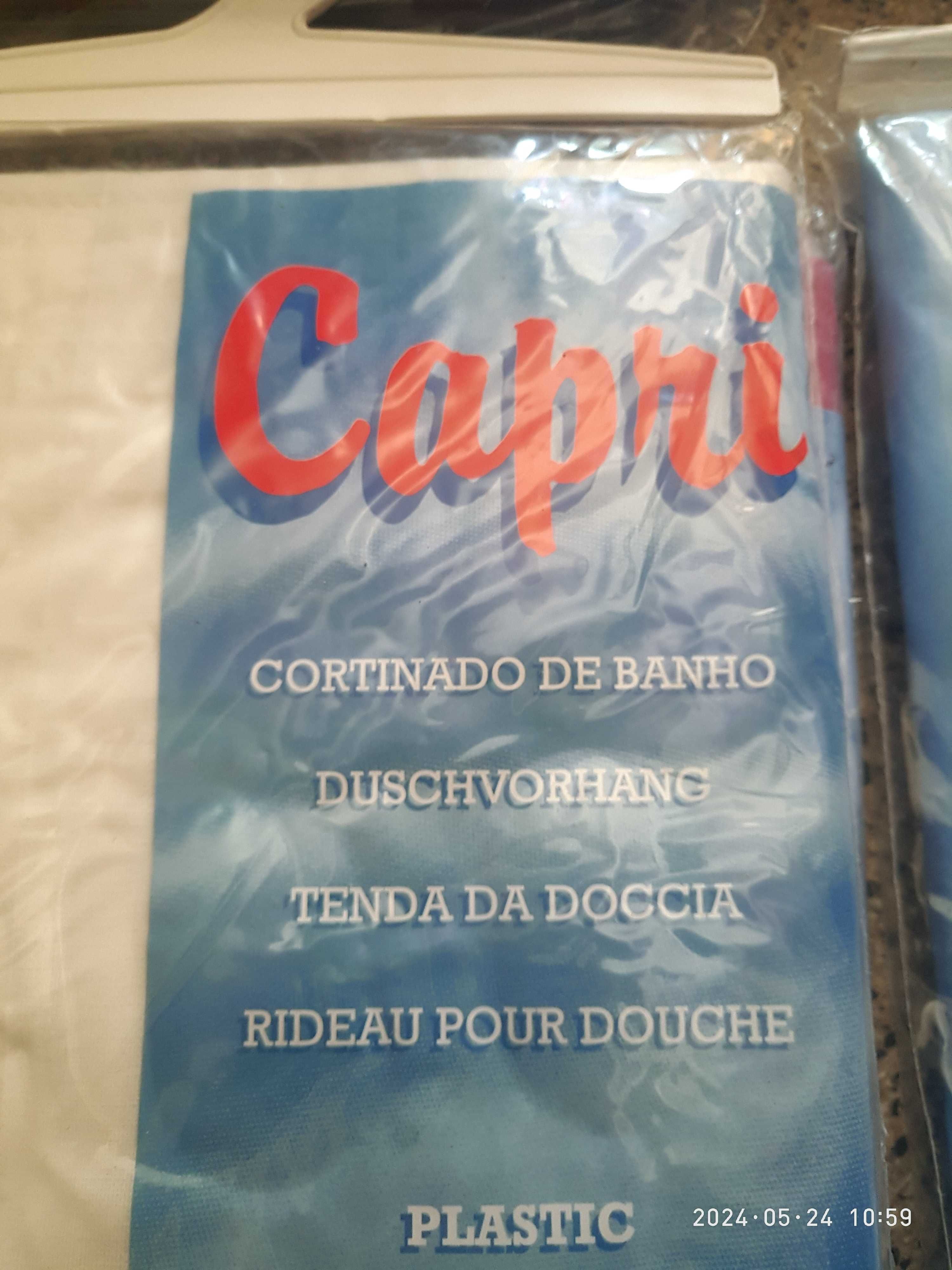 Cortinados de casa de banho novos