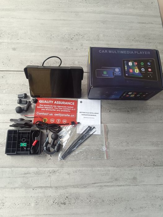 Monitor motocyklowy nawigacja adapter Carplay Android Auto IP67 7'' Ca