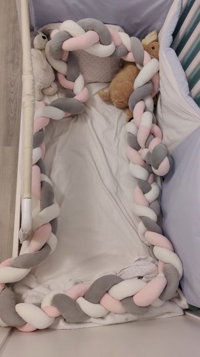 Trança protetora berço / braided crib protector 3.90m
