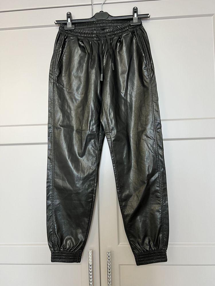 Кожаные шкіряні штани брюки Zara Зара