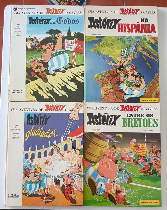 33 livros diferentes de Estrumpfes e Asterix Capa dura