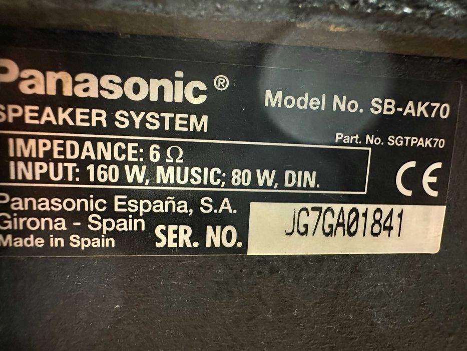 Kolumny Panasonic SB-AK 70