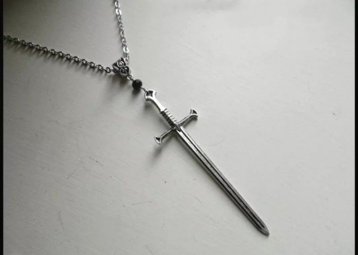 Corrente Colar espada Andúril de Ned Stark guerra Tronos Medieval