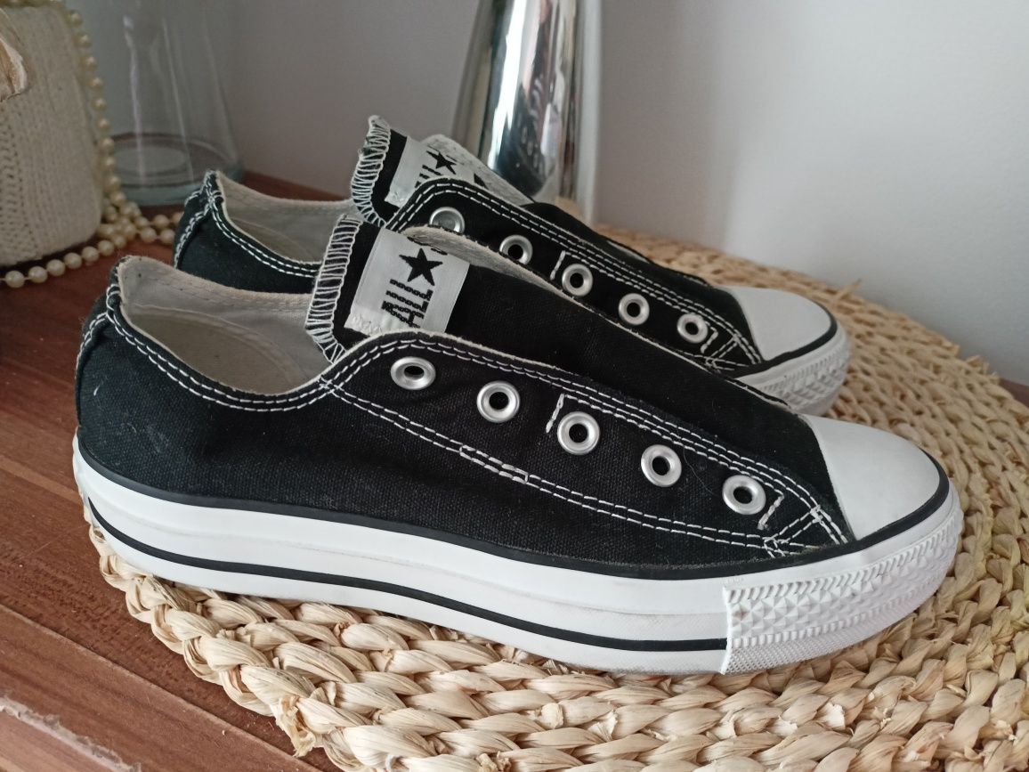 Trampki all Star Converse 36,5 czarne wsuwane