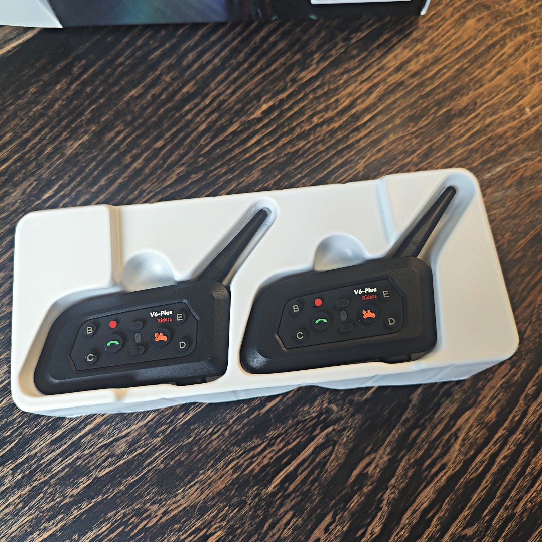 Мотогарнитура Bluetooth на шлем, ПАРА, интерком XiNOWY EJEAS V6-Plus