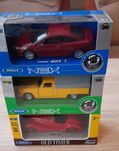 BMW 328, Peugeot 404  i 407 W skali 1:34 firmy Welly. polecam.