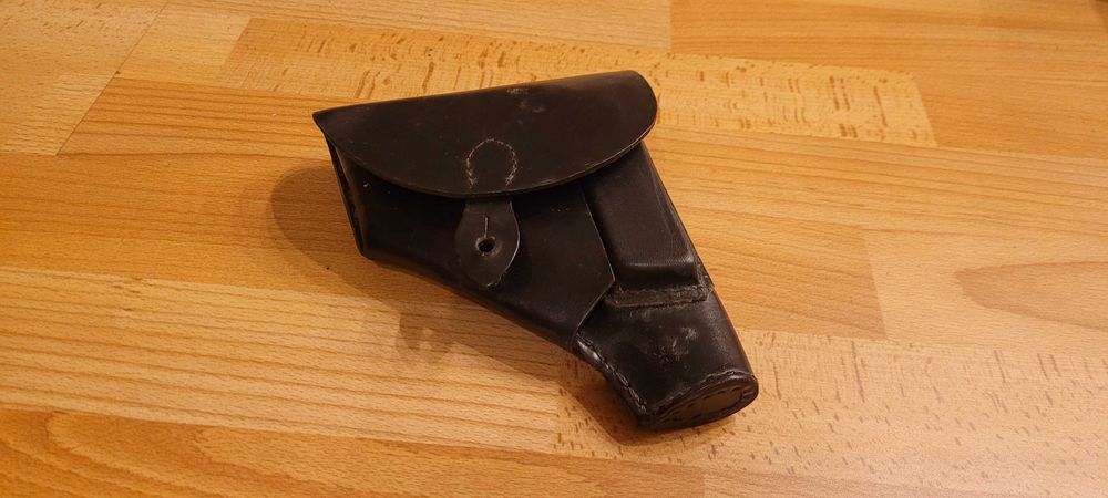 Skórzane kabura, pas, zasobnik na gaz policja MON