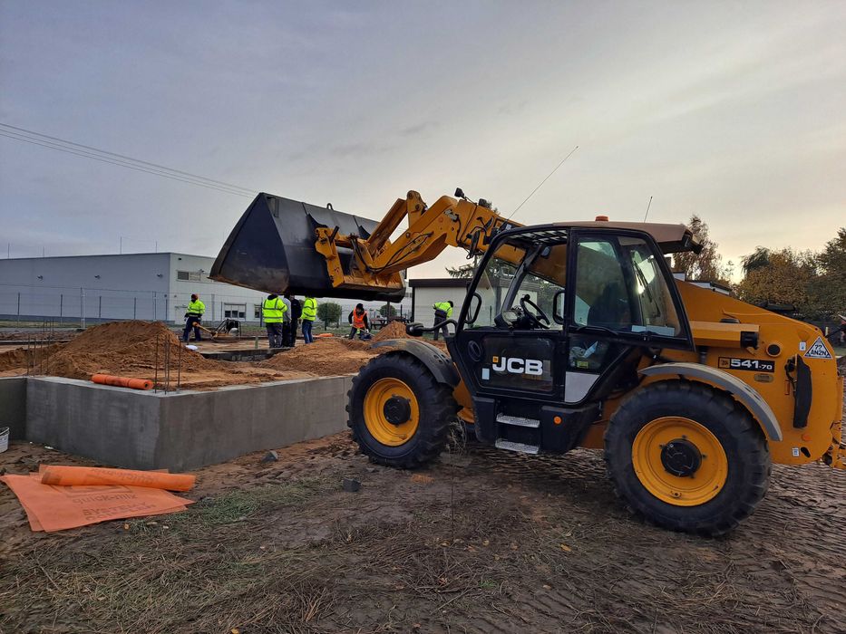 Usługi Ładowarka Teleskopowa JCB 7M,Roboty Ziemne, Prace Ziemne,