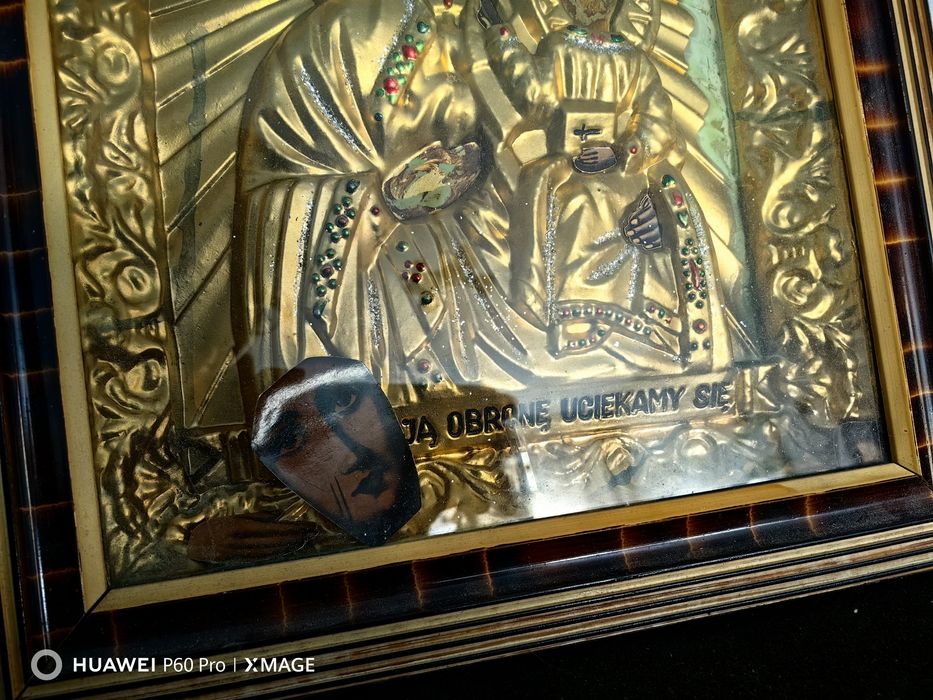 Obraz matki boskiej częstochowskiej do renowacji