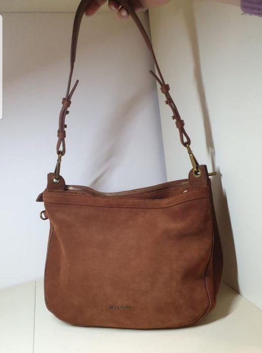 Сумка хобо marc o'polo оригінал натуральна шкіра, замша тоут