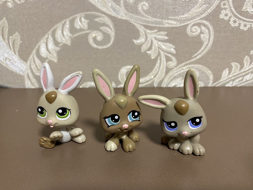 Littlest pet shop lps набори зайчики кролики собаки цуценята щенки