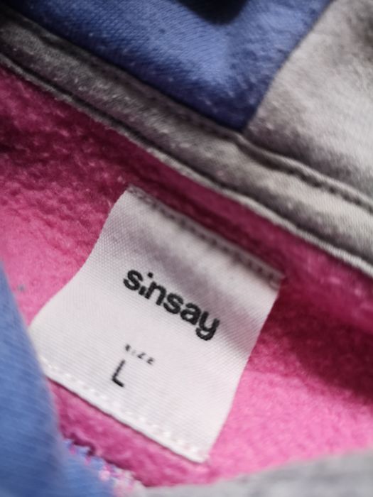 Bluza kolorowa pastelowa h 40 L sinsay sweter różowa niebieska sweter