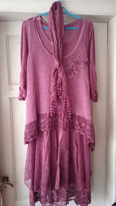 Платье и блуза Италия,большой размер.