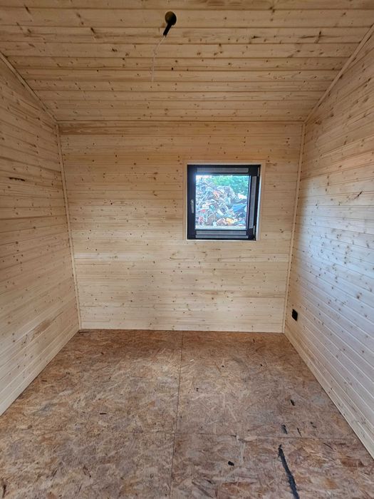 Domek Drewniany szkieletowy  28m2 gotowy do meblowania-klimatyzator