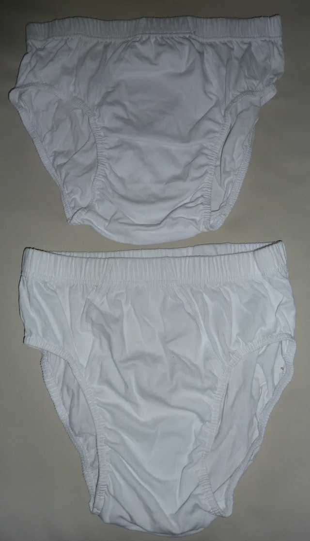 Conjunto de 4 cuecas azul marinho e branco algodão XL